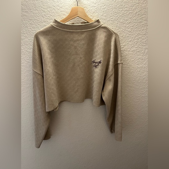 Rare Honor The Gift Women’s Sweatshirt & Sweatpants Set S Beige Tracksuit Luxury - Picture 3 of 13